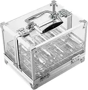 TTETTZ Chips Case Hold 600Chips Lightweight Organizer with 6 Chip Racks for Travel