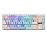 AK40pro 87 Keys Bluetooth/Wireless/Wired Three Mode Game Office Mechanical Keyboard Mixed Light Red Shaft