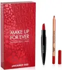 Make Up For Ever 2-Pc Rouge Fever Gift Set IN Untamed Red,LIMITED EDITION NEW