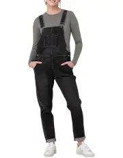 [Ripe] Denim Overalls in Black