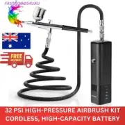Cordless Airbrush Kit with Compressor 32PSI Handheld Mini Air Brush Gun Set