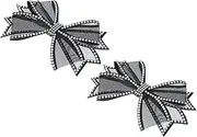 [uxcell] Rhinestone Shoe Clips, 1 Pair Detachable Classic Fashion Sparkling Bow Heels Accessories Decoration for Wedding Bridal Prom Party Daily Wearing Accessories Black