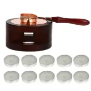 wax seal furnace Melting Wax Seal Sticks Wax Stove Pot Wax Melting Kit