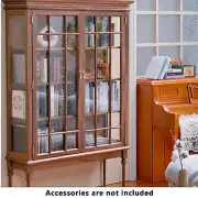 1/6 Scale Dollhouse Miniatures Furniture Display Luxury Cabinet Bookcase WoodeGx
