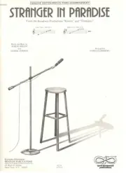STRANGER IN PARADISE SHEET MUSIC-SINGER'S EDITION/PIANO ACC-HIGH VOICE-KEY G-NEW