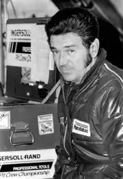 Buddy Arrington Sits In The Speedway Garage Prior To The Start 1983 OLD PHOTO