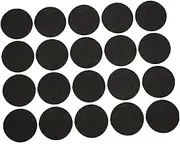 jojofuny 30mm Diameter Felt Mats 100pcs Self-Adhesive Furniture Pads Non-Slip Round Mats for Table Chair Feet Black