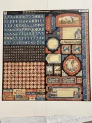 Graphic 45 Cityscapes Adventure Travel Places People Life 12"x 12" Stickers