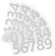 CRILSTYLEO Reflective Pvc Number Stickers 5 Sheets Weatherproof Mailbox Address Decals Diy Sticker Numbers for Outdoor Use
