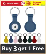 Silicone Protective Case Cover For Apple AirTag Pet Location Tracker Metal Ring