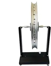 Motorcycle Wheel Balancing Stand - Truing Stand with Adjustable Truing Pointer - Rim Repair Tools, Tire Alignment Tools, Motor Tire Changer Device for Static & Dynamic Tire Alignment