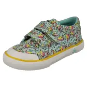 Startrite Boys Dinosaur Detailed Hook & Loop Canvas Shoes - Dino-Mite