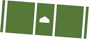 Qianly Baseball Softball Training Mat for Hitting Practice Portable Turf for, green