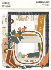 Here & There Chipboard Frames-6/Pkg ERE19821