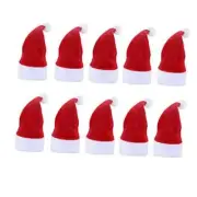 Mini Santa Hat 10Pcs Tiny Santa Hats for Crafts Christmas Decor