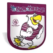 127334 MANLY SEA EAGLES NRL EGOR THE EAGLE MASCOT SHIELD SHAPED CUSHION PILLOW