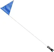 EXHUMKY 1 Set High Visibility Bike Flag Adjustable Durable Flag Poles for Lightweight and Portable Bicycles Easy to Install Safe Riding Accessory