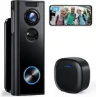 Doorbell Camera Wireless No Subscription, 2K Video Doorbell
