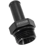 Aeroflow -10Orb to 1/2" Push On Barb Black Straight Barb - AF414-10-08BLK