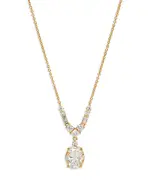 Nadri Cubic Zirconia Pendant Necklace in 18K Gold Plated, 16-18