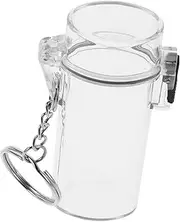 EXAOMBLE Waterproof Lighter Shell Lighters Travel Lighter Protective Case Protective Case for Travel Lighter Travel Lighter Containers Clear Lighter Case Stainless Steel Transparent