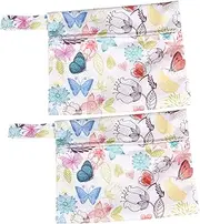 GOOHOCHY 2Pcs Colorful Portable Sanitary Napkin Storage Bags for Menstrual Pads Multi Purpose Pouches for Keys Cards and Items for Travel and Daily Use