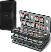Game Card Case for Nintendo Switch& Switch OLED Game Card or Micro SD Memory Cards, Portable Switch Game Memory Card Storage with Game Card Slots and Micro SD Card Slots. (Black) (Black (72 Game Card Slots))