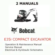 BOBCAT E35i EXCAVATOR MANUAL OPERATORS SERVICE REPAIR SHOP OWNERS PDF