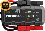 Boost HD GB70 2000A 12V Lithium Jump Starter Booster 8L Petrol/6L Diesel