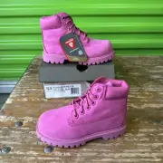 Timberland 6" Premium Classic Boots In Rose Pink NWB DS 10.5 Toddler Primaloft