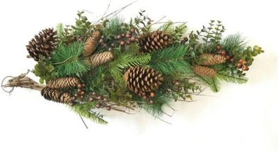 Regency International 30" Plastic Mixed Evergreen Teardrop with Cone