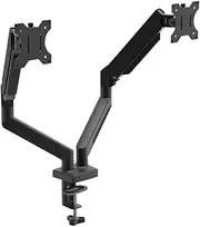 Monitor Stand Dual Monitor Desk Mount Adjustable Height and Angle Monitor Arm Desk Stand Display Bracket for 13 To 32 Inch Computer Screens Monitor Arm(Black)