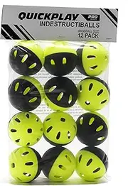 QUICKPLAY Baseball & Softball Indestructiballs | Heavy-Duty Training Balls | Long Lasting Limited Flight High Impact Balls | Ultra-Durable Training Balls
