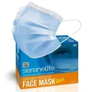 SereneLife Youth Disposable Face Masks 100Pcs 3Layer