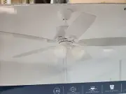NEW** Harbor Breeze Notus 52-in White LED Indoor Ceiling Fan with Light