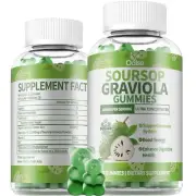 OALSE Soursop* Graviola Gummies Organic Sou rsop* Leaves & Fruit Extract Plus...