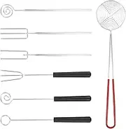 7 Pcs Chocolate Dipping Tool - Stainless Steel Chocolate Dipping Tool Set Practical Chocolate Dipping Set Dishwasher Safe Chocolate Cutlery Set for Picking Holding and Placing