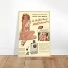 Retro Mennen Beauty Pin-Up Framed Poster Vintage Advertisement Wall Art