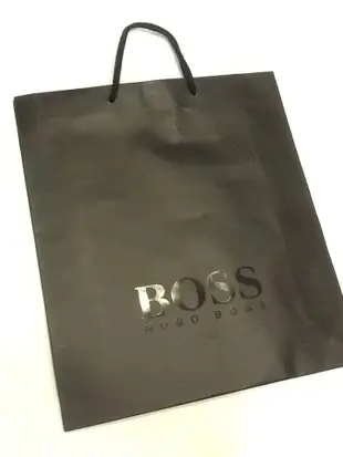 羅浮宮 國際專櫃真品 BOSS 原廠正品中紙袋 提袋 bally lv HERMES miumiu tods Loewe