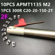 BAP300R C20-20-150 2 Fultes End Mill CNC Milling Cutter Holder + 10Pcs APMT1135