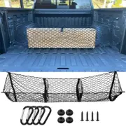 For Chevy Silverado 1500 2500 Trunk Bed Cargo Net 3Pocket Elastic Mesh Organizer