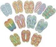 [CLISPEED] 1 Set Cute Slipper Shaped DIY Keychain Pendants Creative Bag Hanging Accessories for Lightweight with Design for Summer and Family Fun