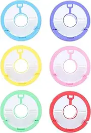 GANAZONO 6Pcs Fishing Line Winder Box Fishing String Reel Spools Lightweight Fishing Tool for Organization for Freshwater Saltwater Fishing