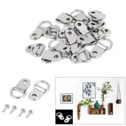 Picture Frame Hanger D Rings with Screws Strong Metal Hooks Wall Hangings 10-100