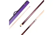 Dyed Maple Pool Snooker Billiard Cue Stick Purple 9.5mm Tip + Purple Case