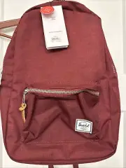 Herschel Backpack Red Settlement Mid Wine Zipper Laptop Bag School
