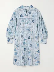 [SEE BY CHLOÉ] SEE BY CHLOÉ - Caravan Floral-jacquard Dress - Blue - FR 34 FR 34 Blue
