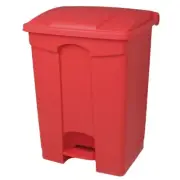 JANTEX KITCHEN PEDAL BIN RED 45LTR DC708