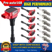 6 Pack Ignition Coils & Spark Plugs For Nissan Altima Maxima Quest 3.5L V6 UF550
