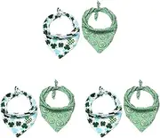 Mipcase 6 Pcs Shamrock Dog Collar Pet Decor St Patrick's Day Pet Supplies Pet Bib Pet Neckwear Pet Saliva Collar Dog Collar Bib Dog Bib Pet Collar Decor Cats and Dogs Scarf Bibs
